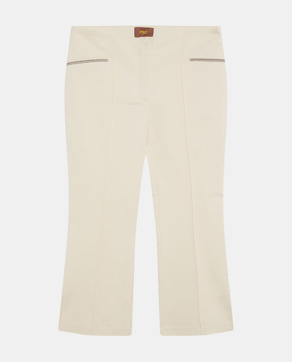 Beige Capri Trousers