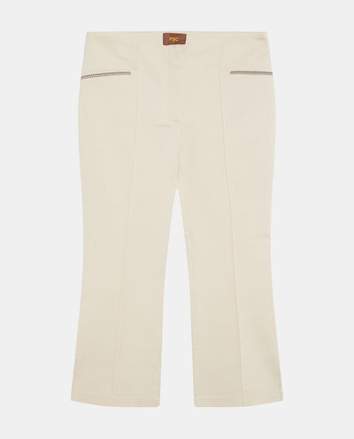 Beige Capri Trousers