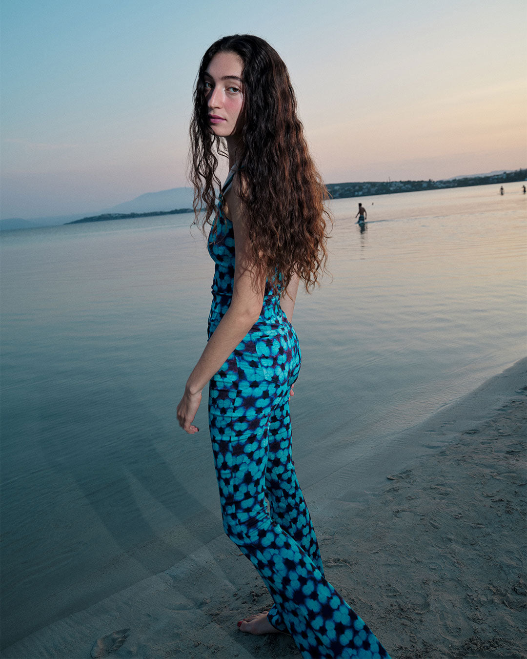 Blue Tie Dye Trousers