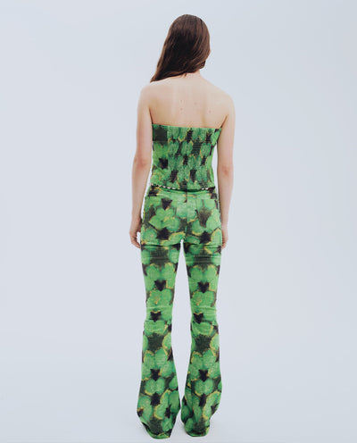 Green Tie Dye Trousers