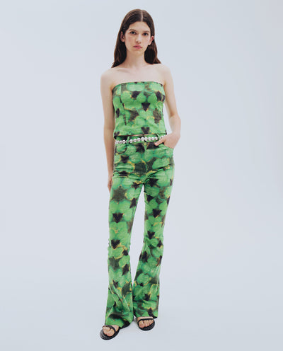 Green Tie Dye Trousers