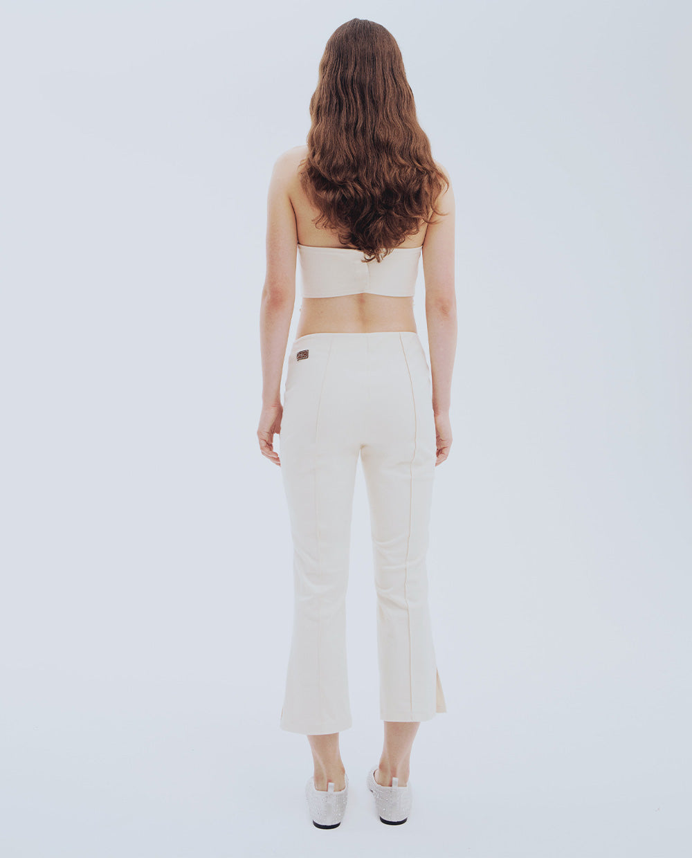 Beige Capri Trousers