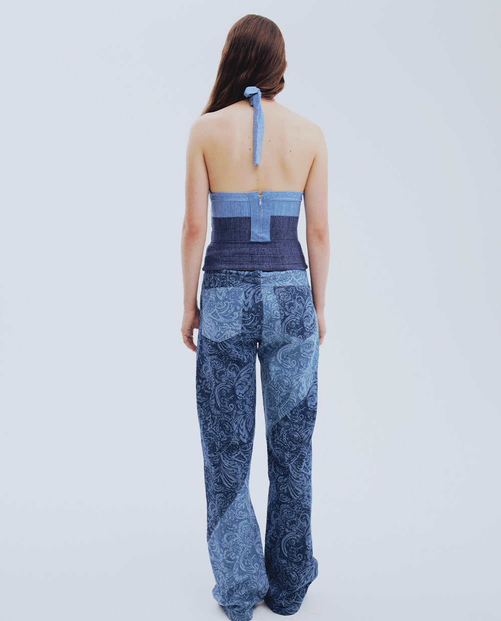 Denim Patchwork Jeans