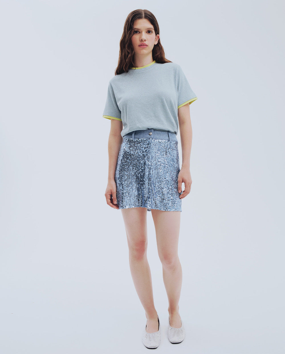 Double Layer Blue T-shirt