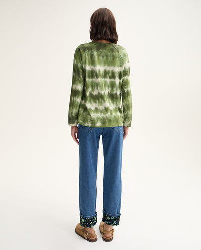 Green Tie Dye Long Sleeve