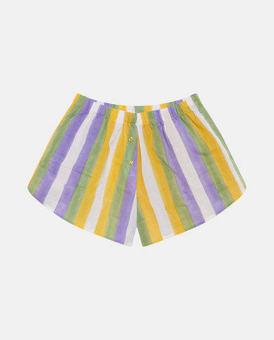 Yellow Striped Shorts