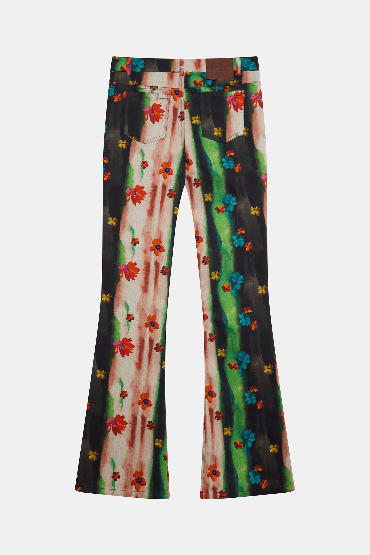 Black Floral Trousers