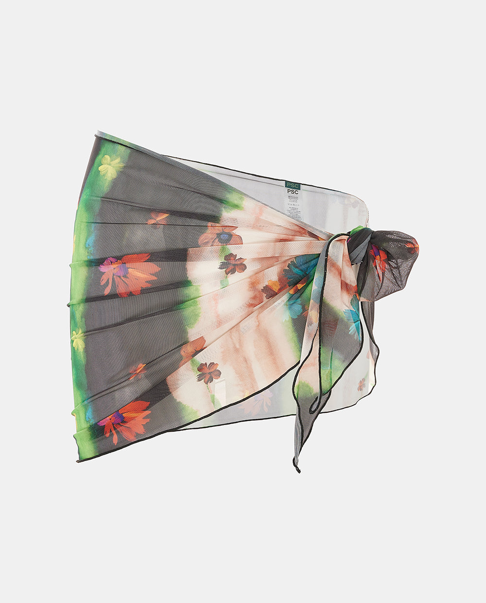 Black Floral Cover Up