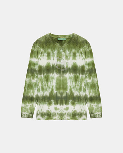 Green Tie Dye Long Sleeve