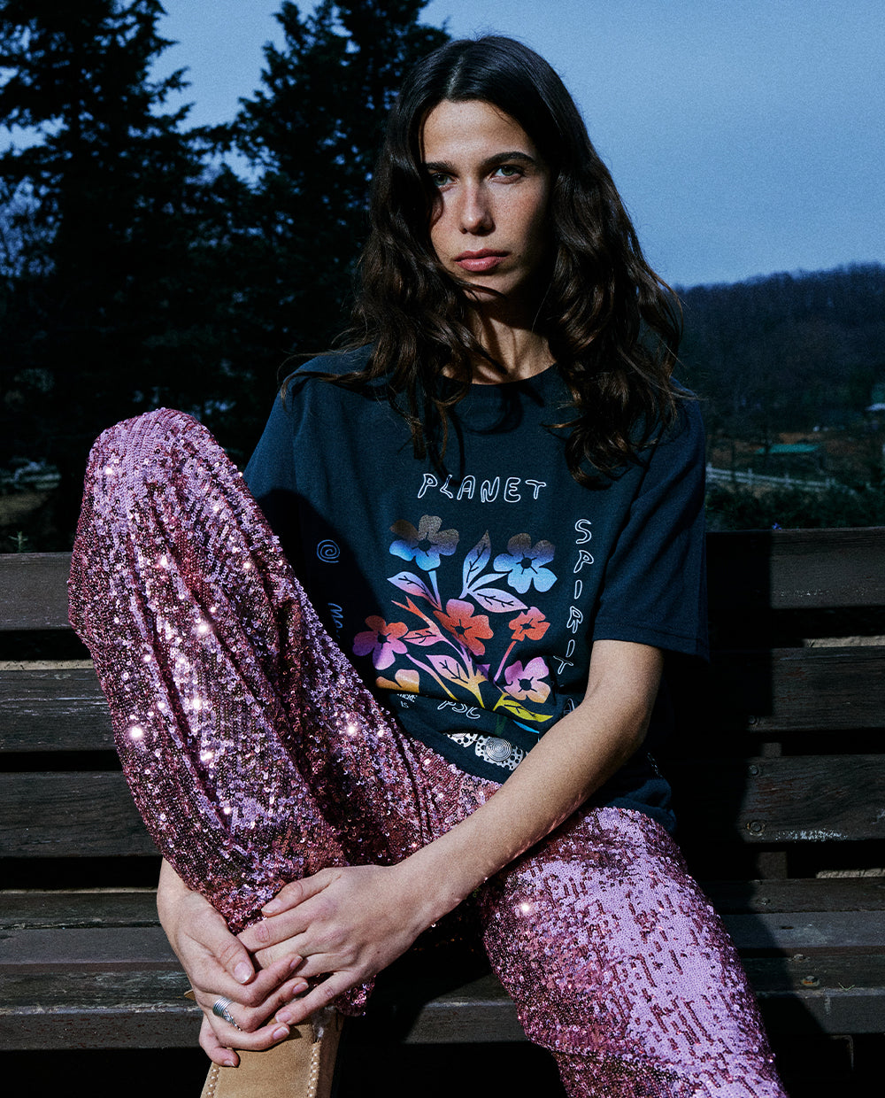 Pink Sequin Pants